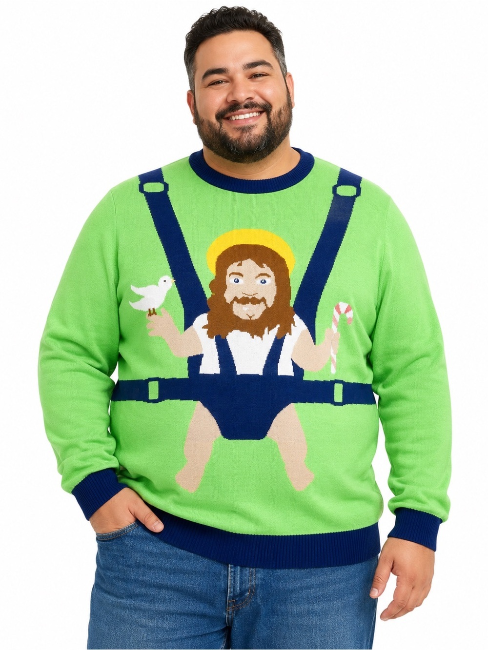 🎄 NWT! Tipsy Elves Unisex Sweet Baby Jesus Funny Holiday Crewneck Sweater